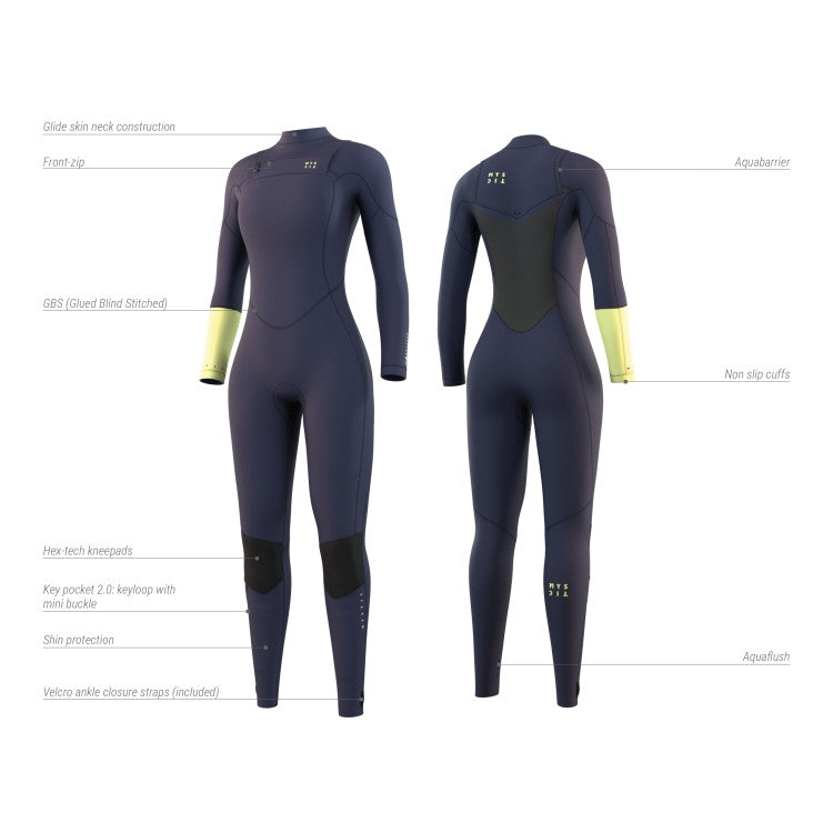 Dazzled Fullsuit 3/2mm Double Fzip Women